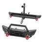 1/10 RC Crawler Metal Front & Rear Bumper Set w/ LED for Axial SCX10 III - EXPROTAS
