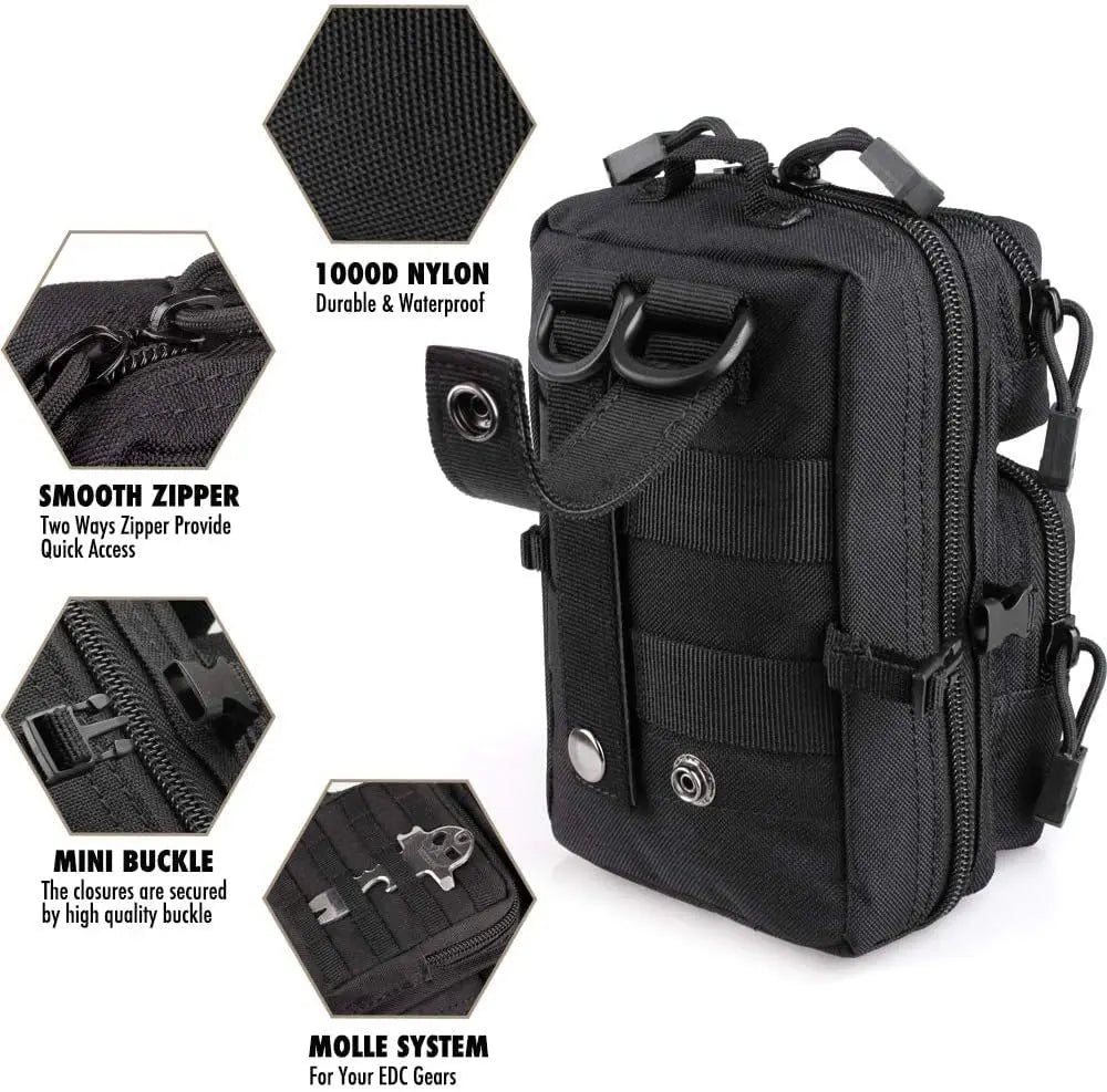 Tactical Outdoor Camping Bag Military Molle EDC Waist Pack Medical Pouch