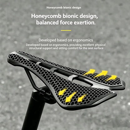 Bike Saddle Ultralight Carbon 3D Printed Cushion for MTB Road Bicycle Seat