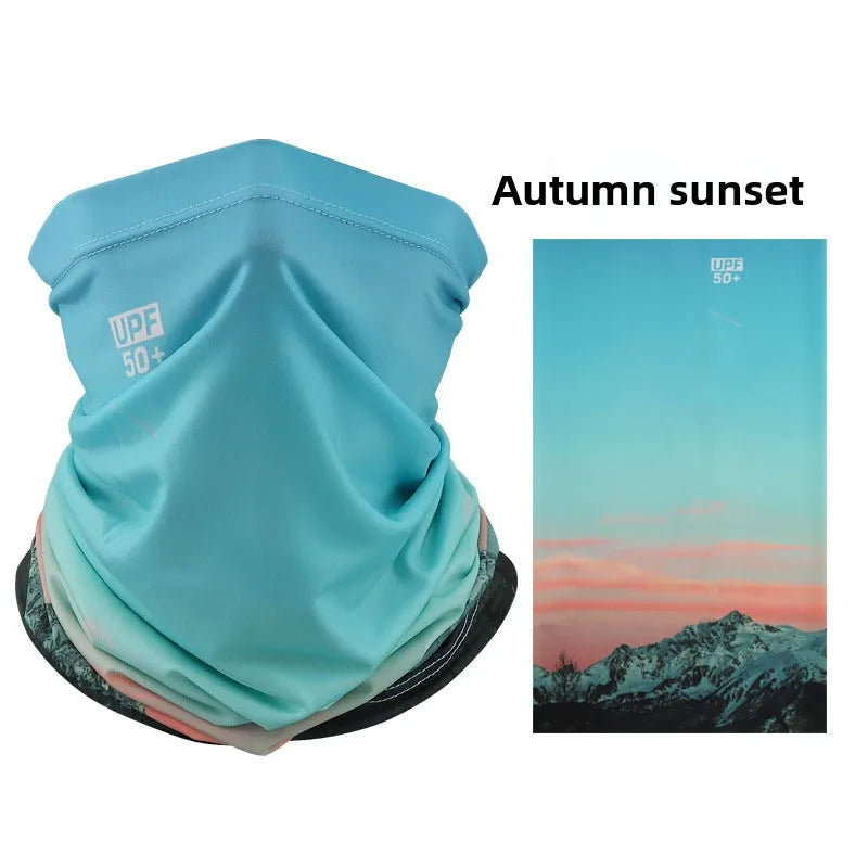 Sun Protection Mask Ice Silk Neck Gaiter Breathable Cycling Fishing Scarf