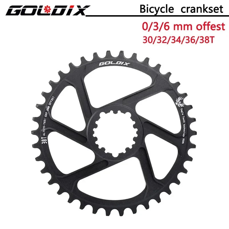 Direct Mount Goldix Chainring 6mm Offset for MTB Road Bike Crankset