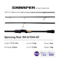 PURELURE SHARPEN Travel Rod XF/MF Action Spinning Casting Rod w/ FUJI Parts