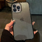 Transparent Glitter Shockproof Soft Case for iPhone 13-16 Pro Max Mini