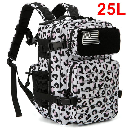 QT&QY 25L/45L Tactical Backpack for Men and Women Outdoor Survival Bug Out Bag Small School Rucksack Hking with Bottle Holder-EXPROTAS