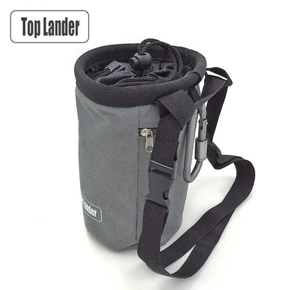 Rock Climbing Chalk Bag Magnesia Pouch with Waterproof Pocket