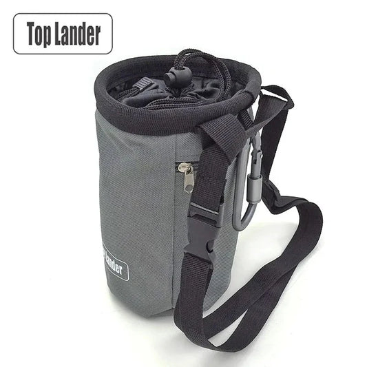Rock Climbing Chalk Bag Magnesia Pouch with Waterproof Pocket