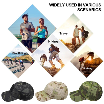 Men's Camouflage Baseball Cap Tactical Breathable Outdoor Hiking Fishing Hat