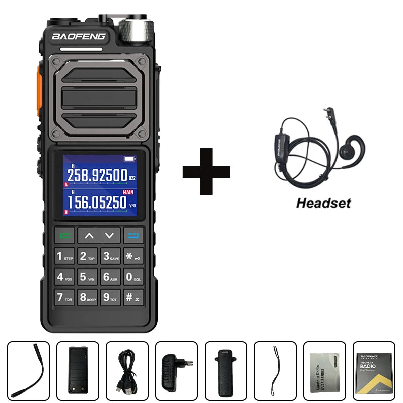 BAOFENG UV-25L Ham Radio High Powerful Tactical Walkie Talkie 50KM Four-Band Type-C 999Channel Two Way Radio BAOFENG NEW Upgrade-EXPROTAS