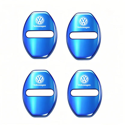 4Pcs Car Door Lock Cover Protective Buckle Sticker for VW Golf MK6
