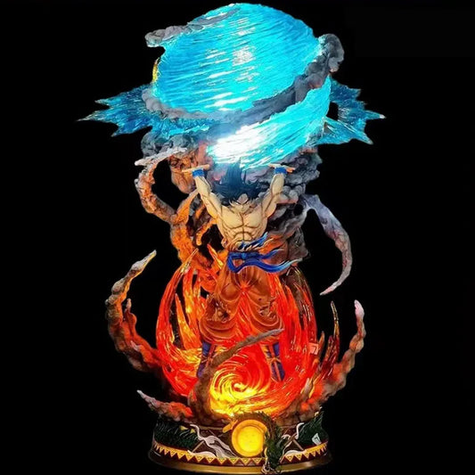 23cm Anime Dragon Ball Goku Figure Super Spirit Bomb Son Goku Action Figures Gk Pvc Model Collection Model Toys Gifts-EXPROTAS