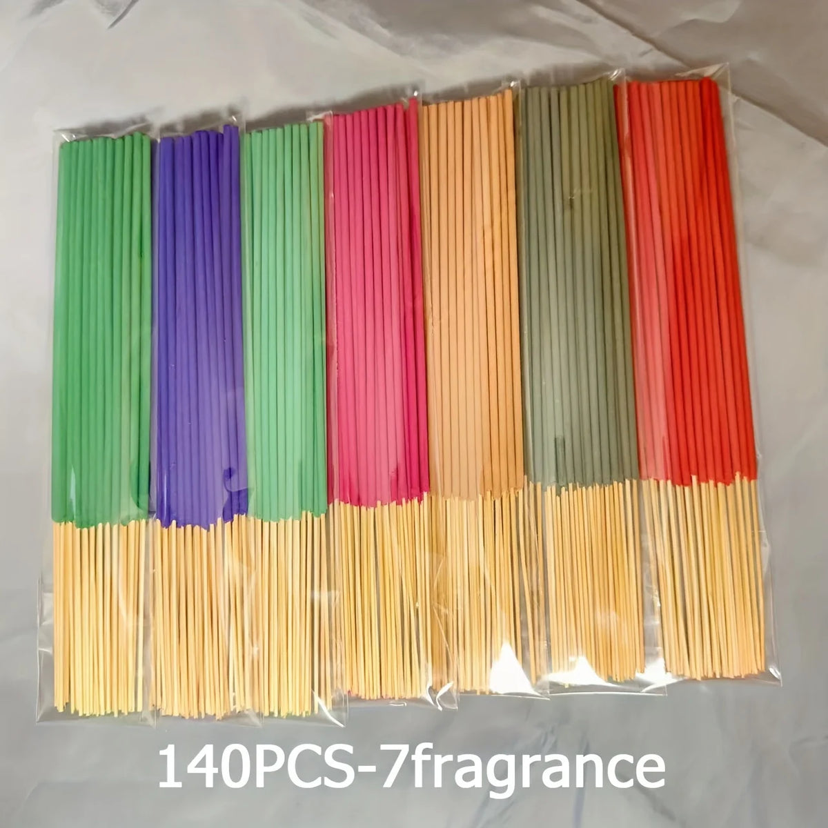 140 Incense Sticks Set with 20 Sticks Each - Rose, Lavender, Sandalwood
