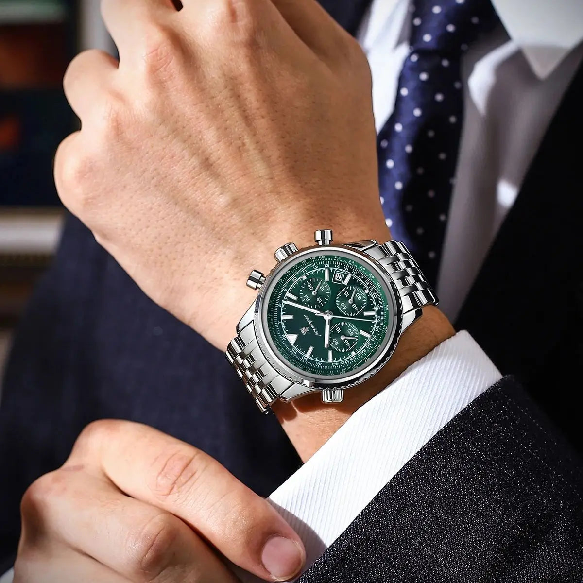 POEDAGAR Luxury Military Watch for Men Waterproof Luminous Date Chronograph Man Watch Sport Quartz Stainless Steel Men's Watches-EXPROTAS