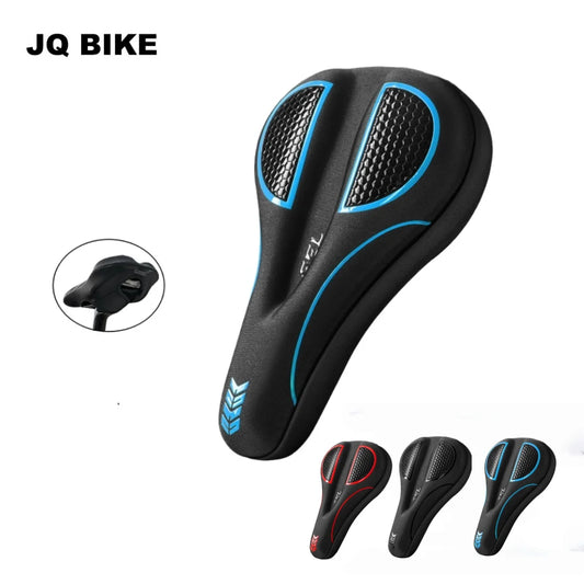 Padded Gel Bike Seat Cover Comfort Saddle Cushion for MTB Road Exercise Bike