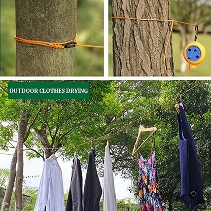 8M Drying Rack Portable Retractable Clothes Line for Travel Camping Laundry