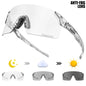 SCVCN Photochromic Cycling Glasses UV400 Anti-Fog MTB Sunglasses Men/Women