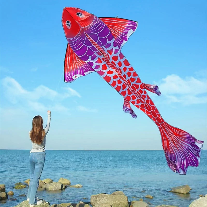 3m Fish kite fly giant kite for adult kite professional wind kite fun toy parapente cometa wind sock snake kite nylon fabric koi