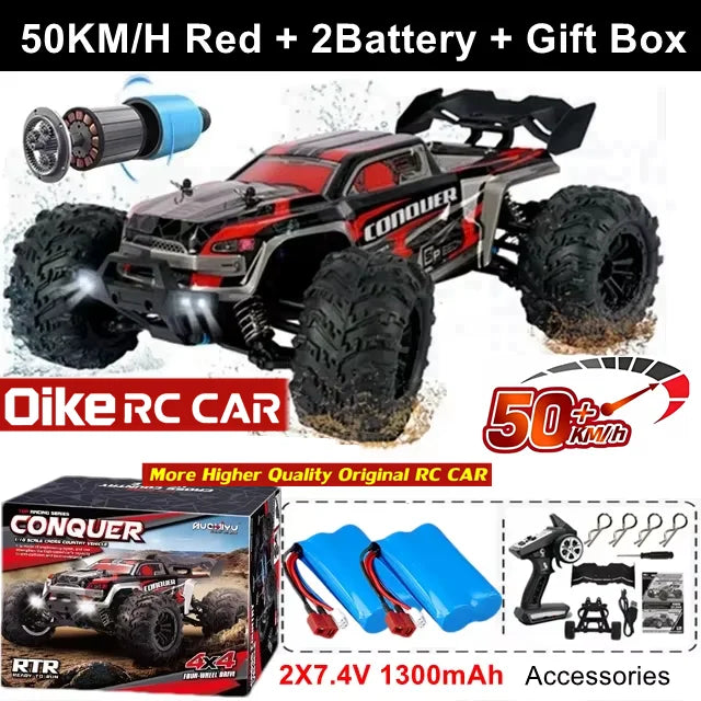 4WD RC Car Remote Control Buggy Off Road Brushless 80KM/H Racing Truck