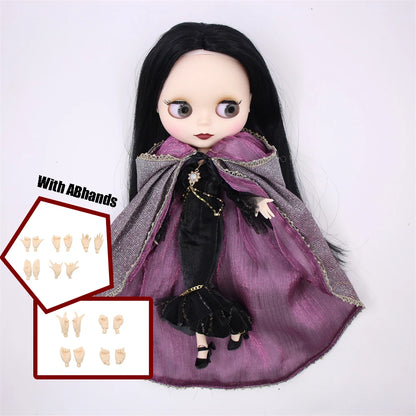 ICY DBS Blythe Doll White Skin Joint Body Colourful Hair Matte Face DIY Dress Up