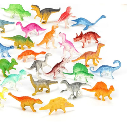 39Pcs Mini Dinosaur Figures Toys Realistic Plastic Simulation for Kids