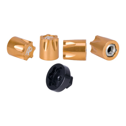 4Pcs Metal Wheel Centre Dust Caps M4 Nuts 1/10 RC Crawler TRX4 SCX10 D90 TF2