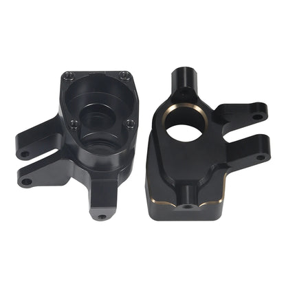Black Brass Steering Knuckle Portal Cover Weights for Axial Capra SCX10 III