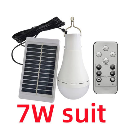 Solar Tent Light USB Rechargeable LED Hanging Lamp for Camping Outdoor