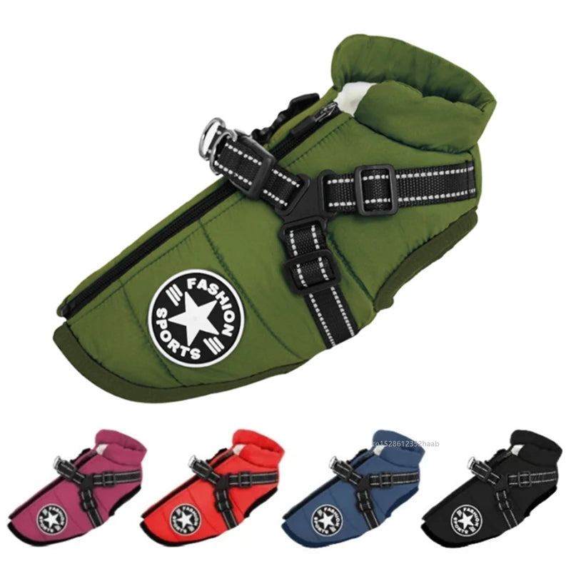 Waterproof Dog Coat Jacket Warm Winter Vest for Small Medium Pets