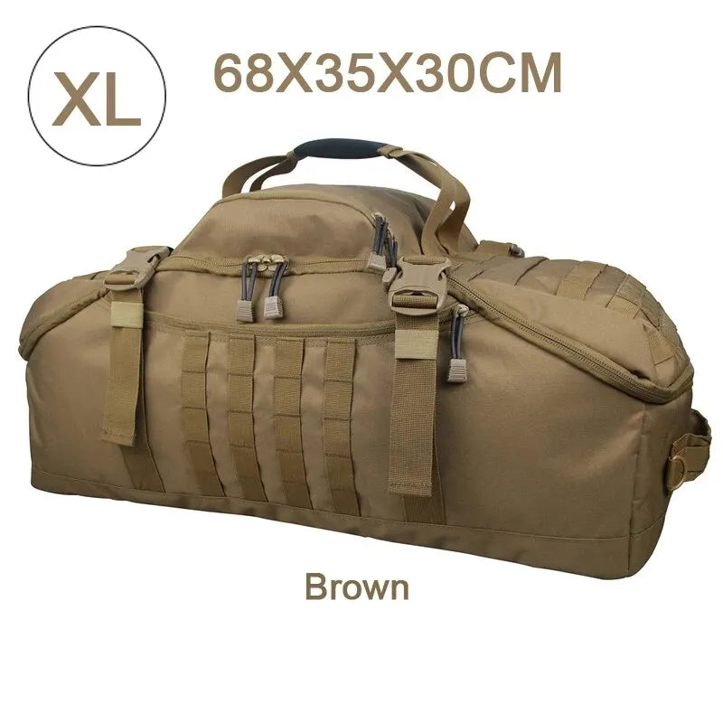 Gym Duffel Bag 80L Tactical Backpack Unisex Camping Hiking Rucksack