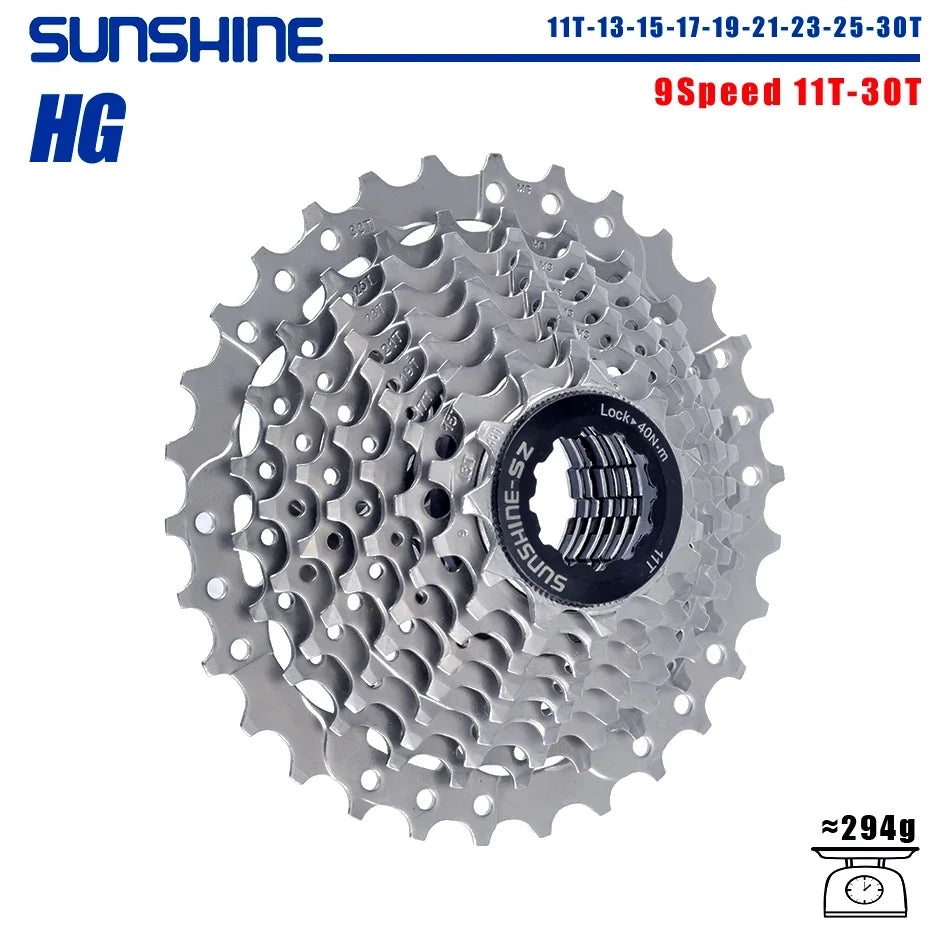 SUNSHINE 8–12 Speed Road Cassette 11-23T to 11-36T Compatible Shimano HG - EXPROTAS