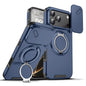 iPhone 11-17 Air Pro Max MagSafe Ring Stand Case Slide Camera Cover
