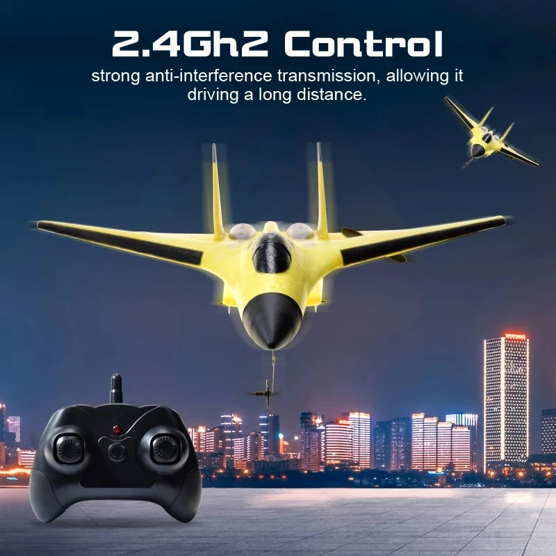 SU35 RC Plane FX620 FX820 2.4G Remote Control Flying Model Glider Airplane With LED Lights Aircraft Foam Toys For Children Gifts-EXPROTAS