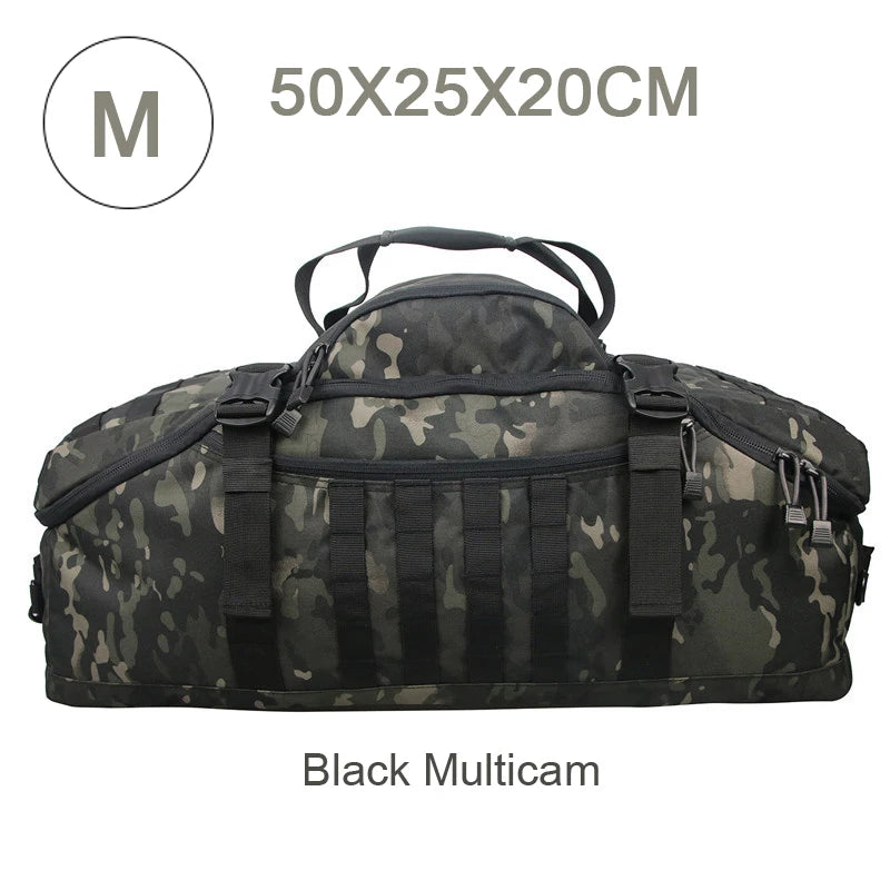 Gym Duffel Bag 80L Tactical Backpack Unisex Camping Hiking Rucksack