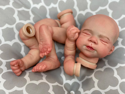 48cm Reborn Baby Doll Kit Pascale 3D Painted Skin Visible Veins Soft Touch