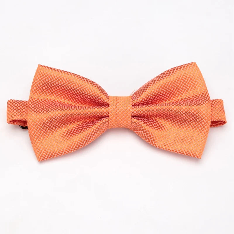 Bow Tie Solid Color Adjustable Wedding Party Ties for Men Women