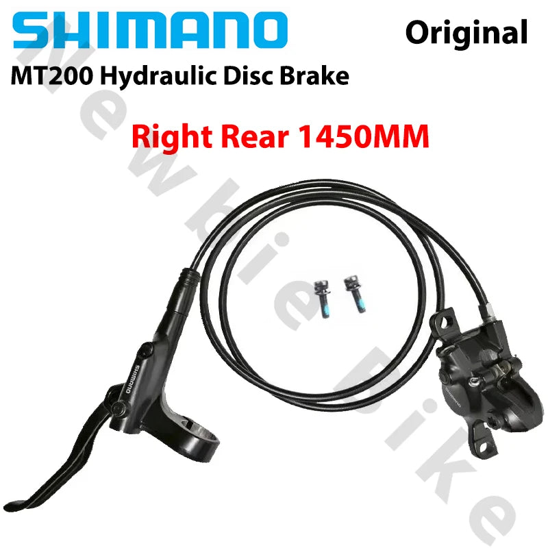 Shimano MT200 Hydraulic Disc Brake Single (Front or Rear) 2-Piston Hose Length Options