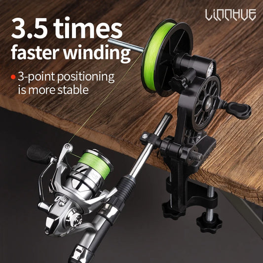 LINNHUE Fishing Line Winder Spooler Lightweight Antirust Reel Spooling Tool