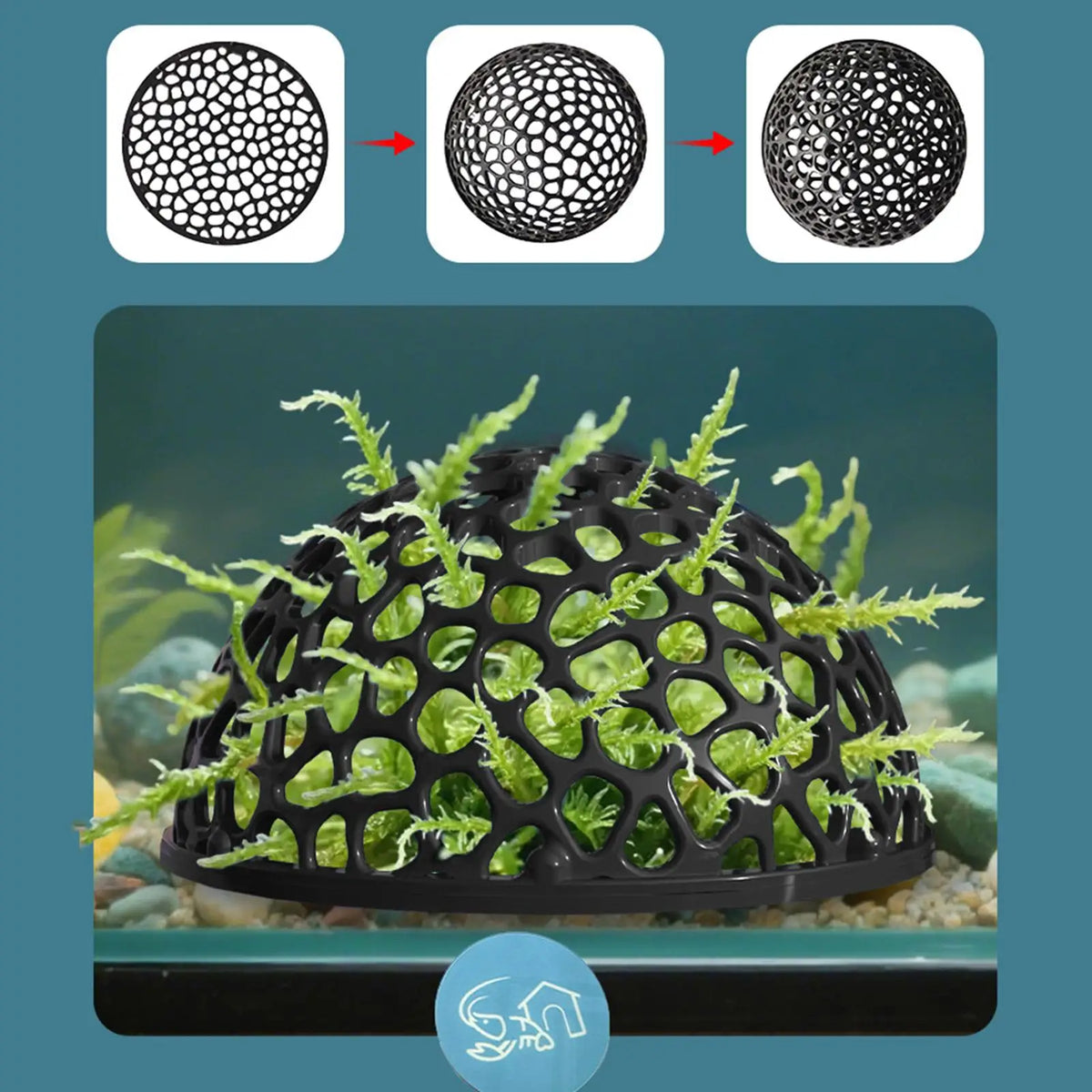 Shrimp Breeding Cave Aquarium Decoration Hiding Place for Betta Fish