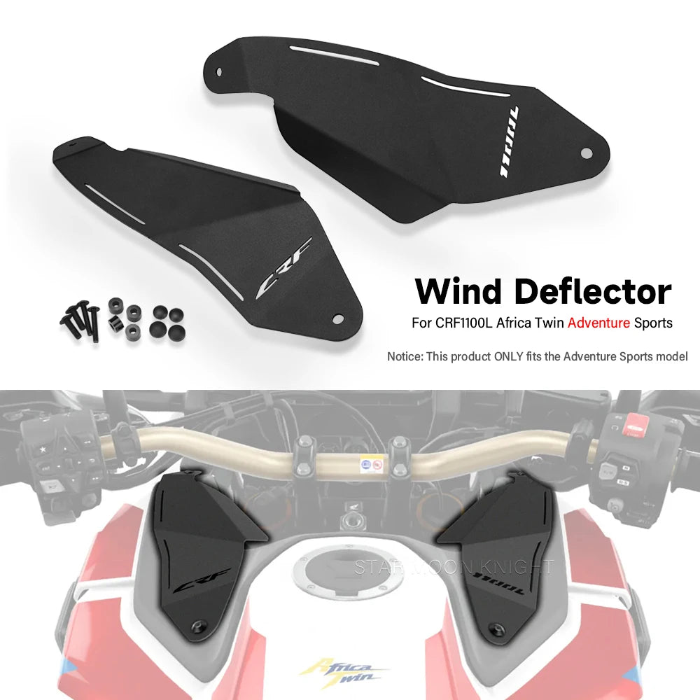 For Honda CRF1100L Africa Twin Front Fork Wind Deflectors Cockpit Air Deflectors 2020-2025
