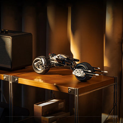 Bat Motorcycle MOC Building Blocks Dark Knight Vehicle Model Bricks Toy Gift