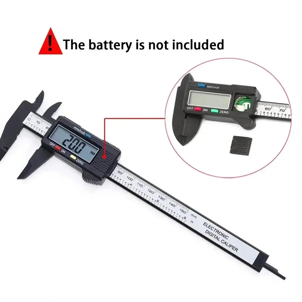 Digital Vernier Caliper 100mm/150mm Micrometer Measuring Gauge LCD Ruler