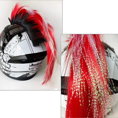 Hawks Mohawk Outdoor Hair Sticker Wigs for Motorcycle Bicycle Accessories