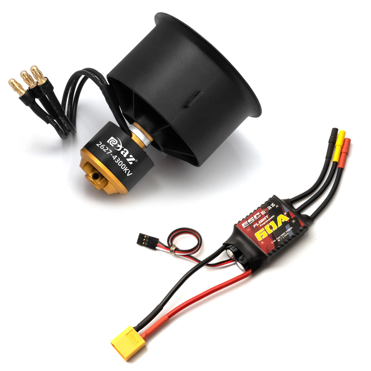 Rcxaz RC Mini Brushed ESC 30A Electric Motor for 1/10 Scale Car