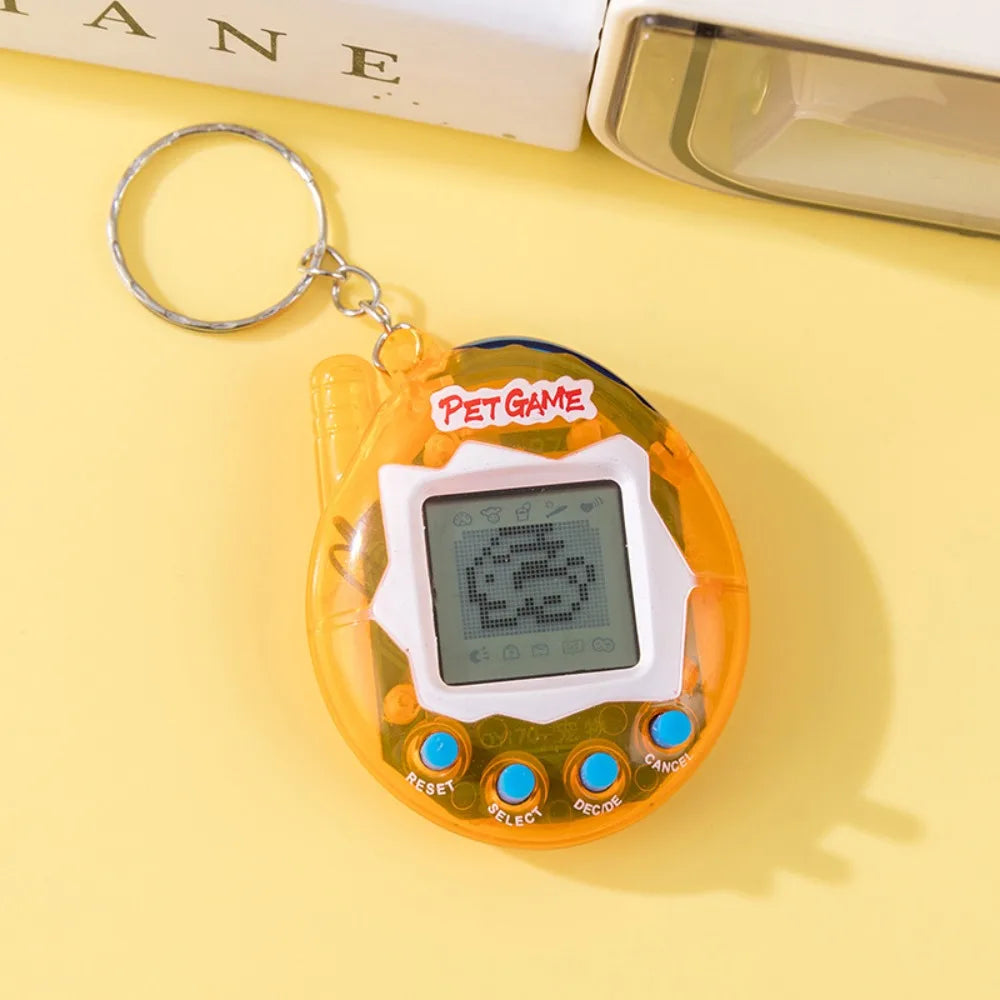 Tamagotchi Electronic Pet Keychain Game Console for Kids - Purple Version