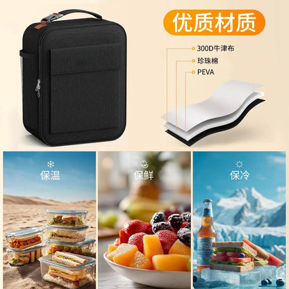Insulated Lunch Box Bag Thermal Food Storage Picnic Cooler for Adults Kids