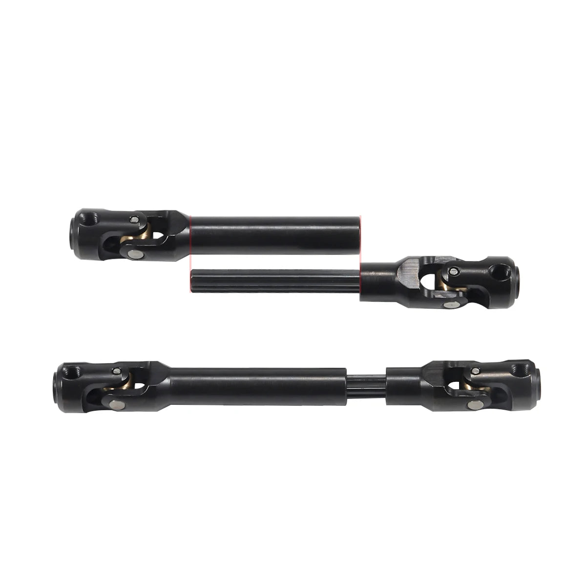 1Pcs Metal Internal Spline Drive Shaft Universal Joint 1/10 RC Crawler TRX4 SCX10