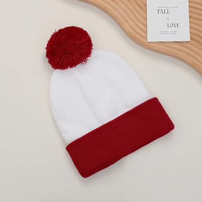 2pc Funny Christmas Beanie Hat Gloves Unisex Winter Knit Costume Accessories