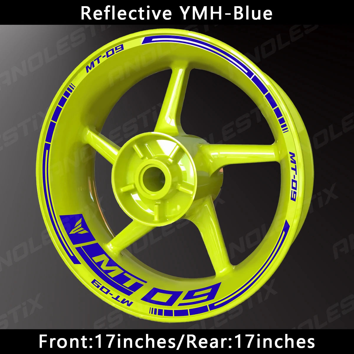Reflective Motorcycle Wheel Sticker Hub Decal Rim Stripe Tape for YAMAHA MT-09