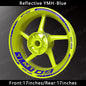 Reflective Motorcycle Wheel Sticker Hub Decal Rim Stripe Tape for YAMAHA MT-09