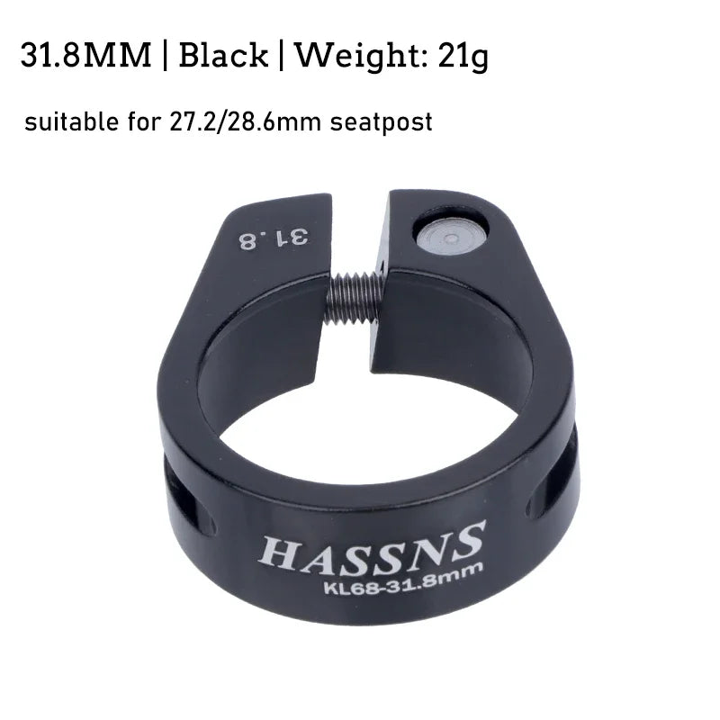 Seatpost Clamp HASSNS 31.8/34.9mm for 27.2/28.6/31.6mm MTB Dropper Post
