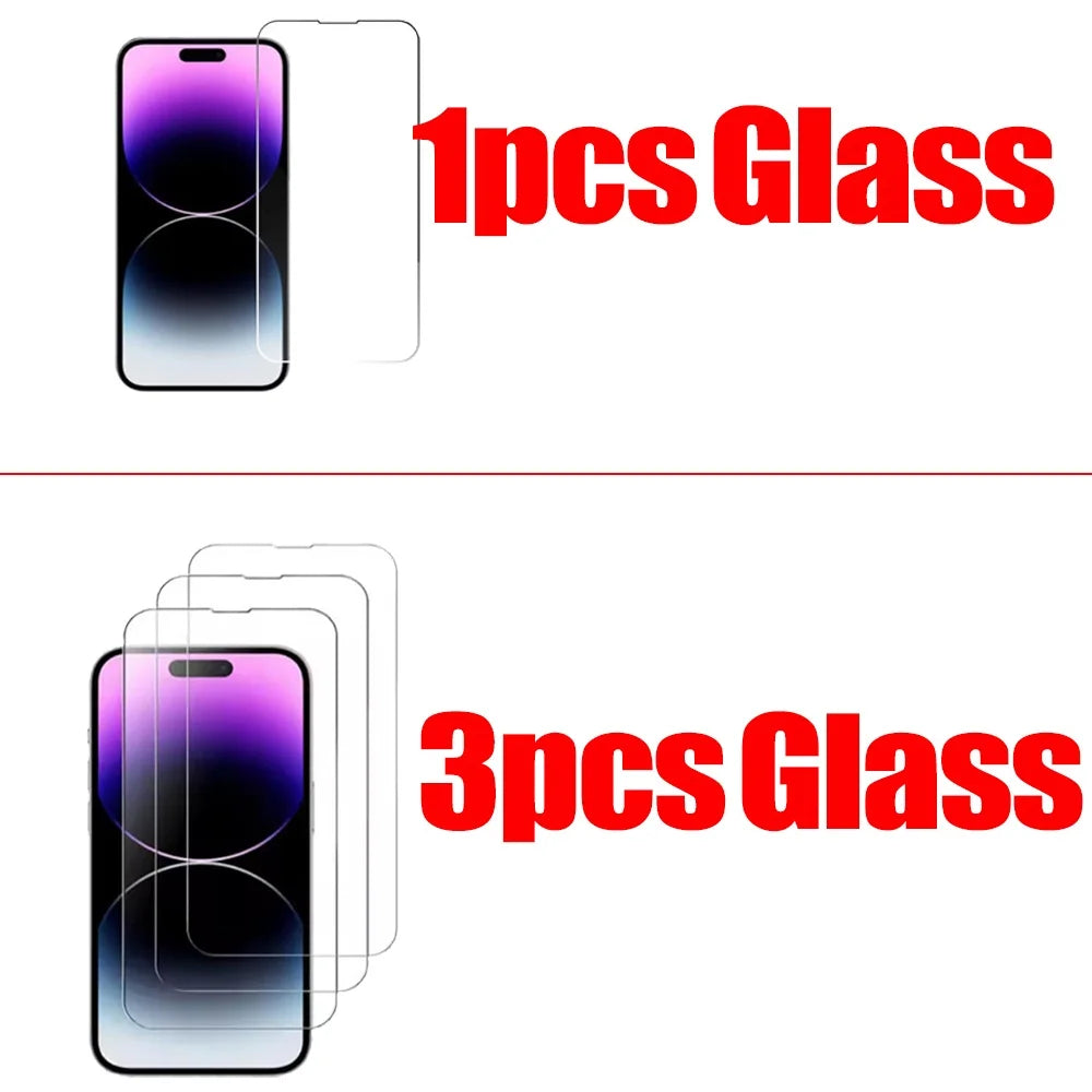 5PCS Tempered Glass Screen Protector for iPhone 18 17 16 15 14 13 12 Max